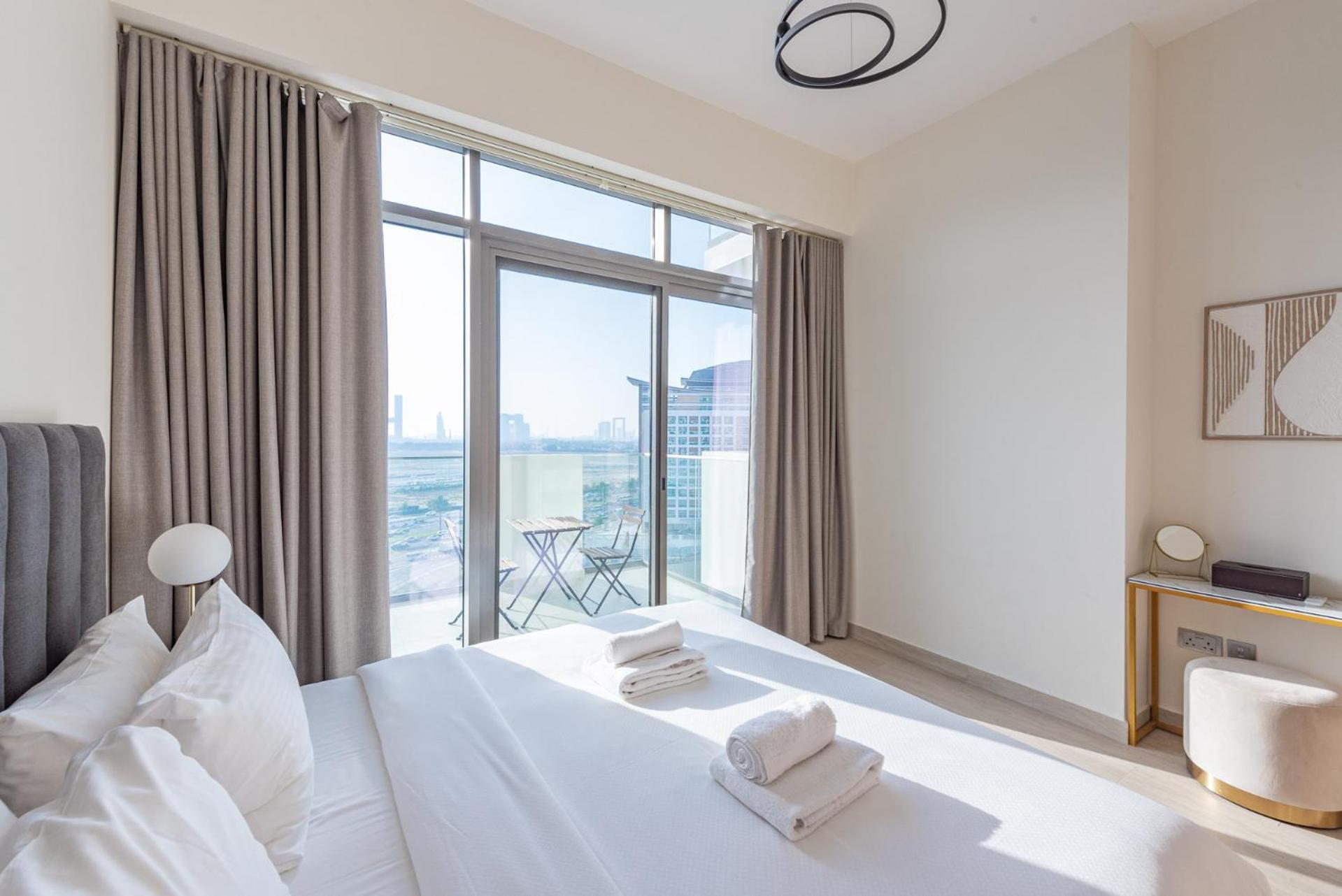 Cozy & Convenient 1Br Haven In Al Jaddaf Daire Dubai Dış mekan fotoğraf